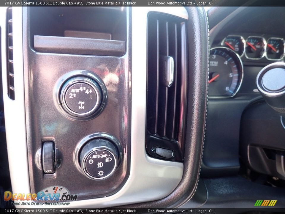 2017 GMC Sierra 1500 SLE Double Cab 4WD Stone Blue Metallic / Jet Black Photo #19