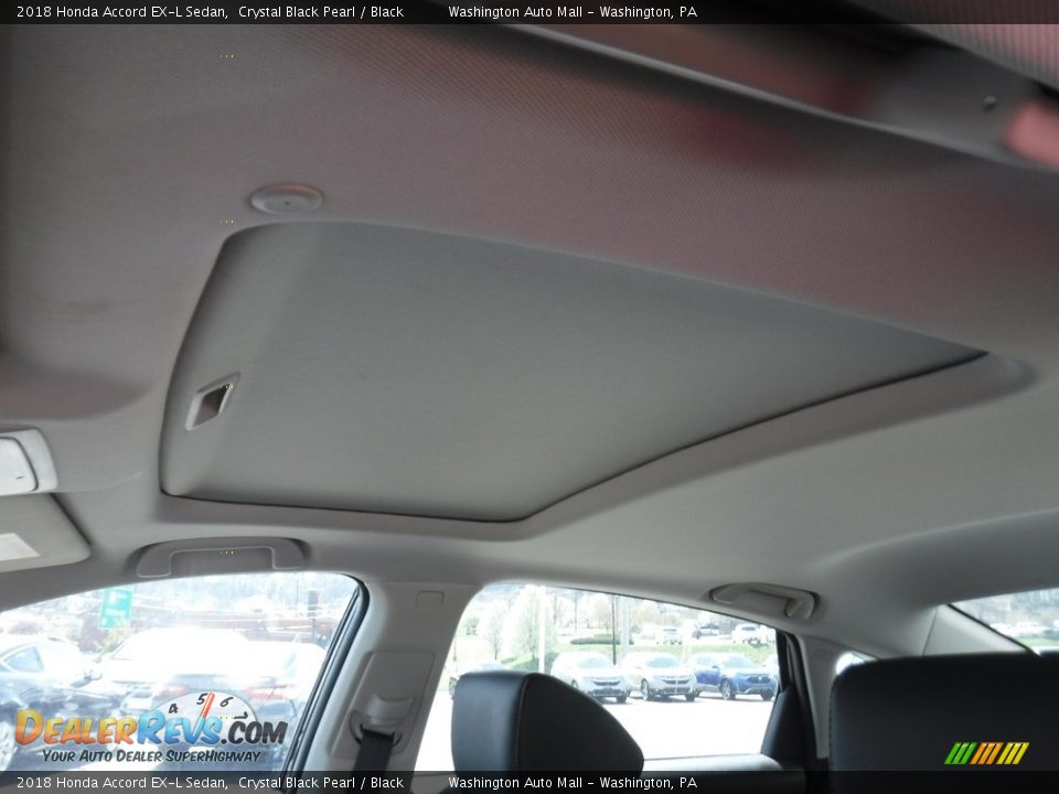 2018 Honda Accord EX-L Sedan Crystal Black Pearl / Black Photo #11