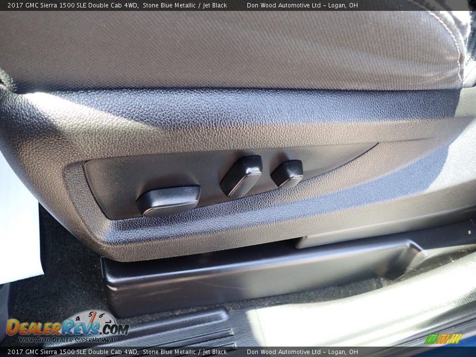 2017 GMC Sierra 1500 SLE Double Cab 4WD Stone Blue Metallic / Jet Black Photo #20