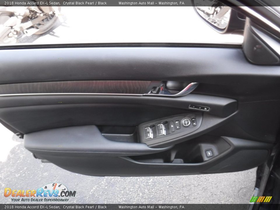 2018 Honda Accord EX-L Sedan Crystal Black Pearl / Black Photo #12