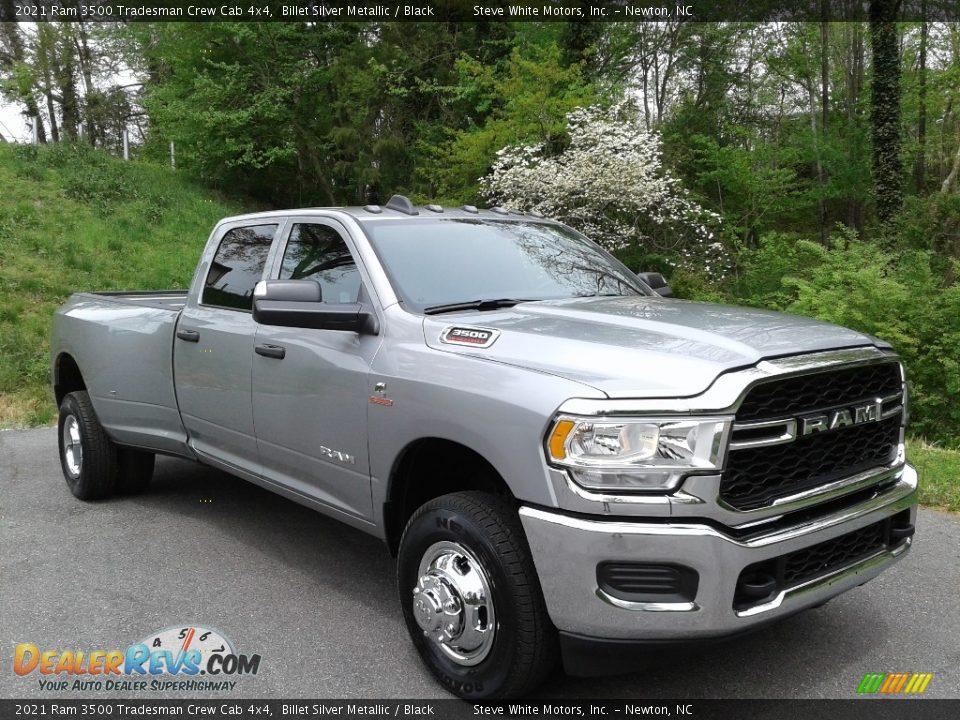 2021 Ram 3500 Tradesman Crew Cab 4x4 Billet Silver Metallic / Black Photo #4