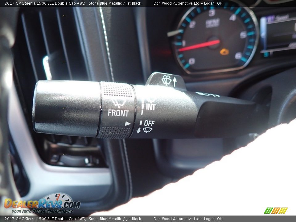 2017 GMC Sierra 1500 SLE Double Cab 4WD Stone Blue Metallic / Jet Black Photo #22