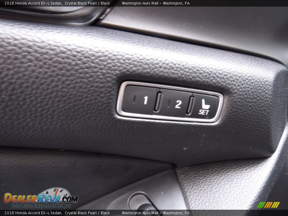2018 Honda Accord EX-L Sedan Crystal Black Pearl / Black Photo #13