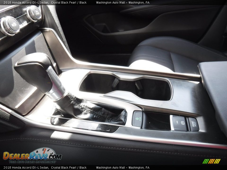 2018 Honda Accord EX-L Sedan Crystal Black Pearl / Black Photo #15