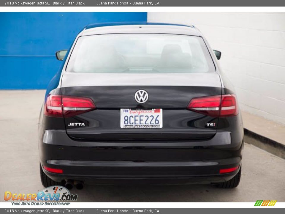 2018 Volkswagen Jetta SE Black / Titan Black Photo #9