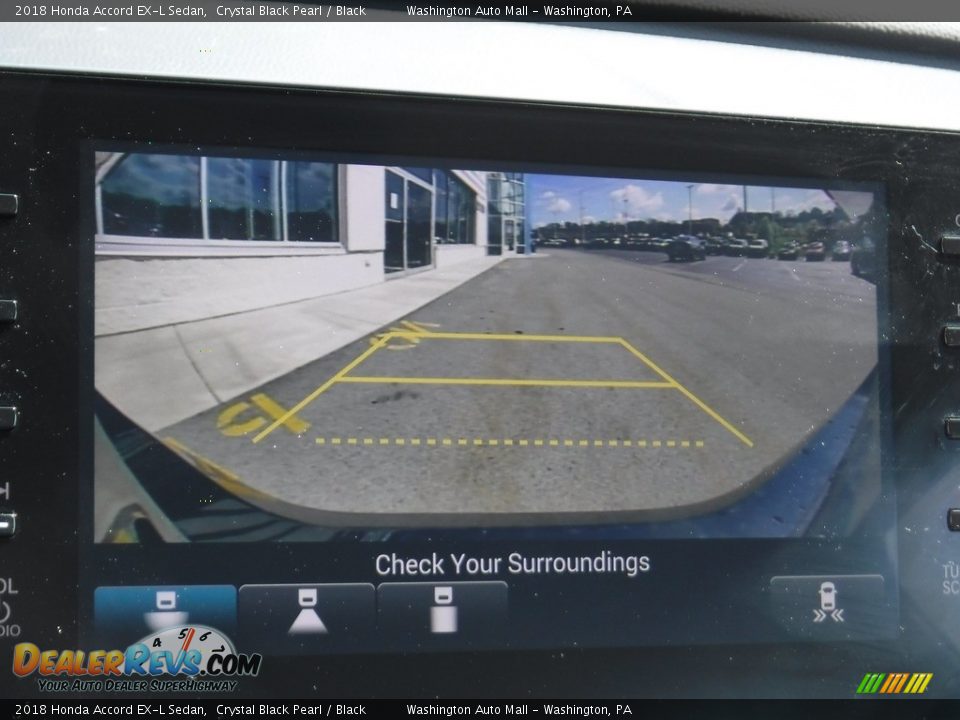 2018 Honda Accord EX-L Sedan Crystal Black Pearl / Black Photo #18