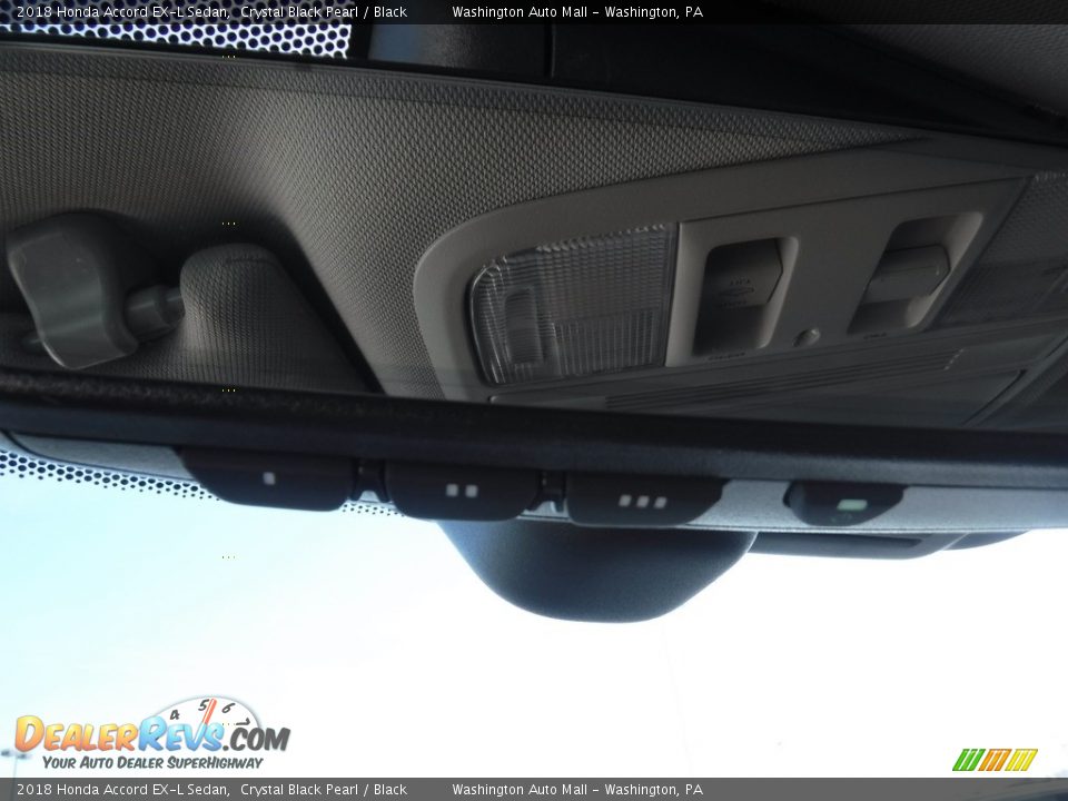 2018 Honda Accord EX-L Sedan Crystal Black Pearl / Black Photo #19