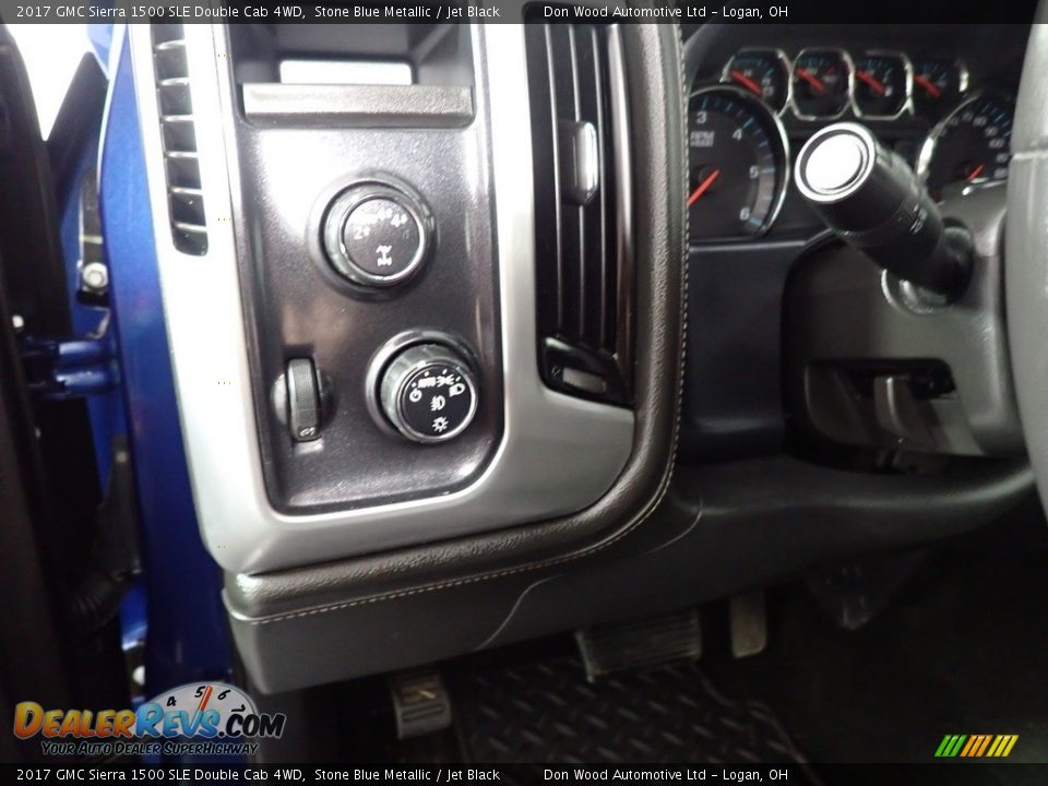 2017 GMC Sierra 1500 SLE Double Cab 4WD Stone Blue Metallic / Jet Black Photo #29