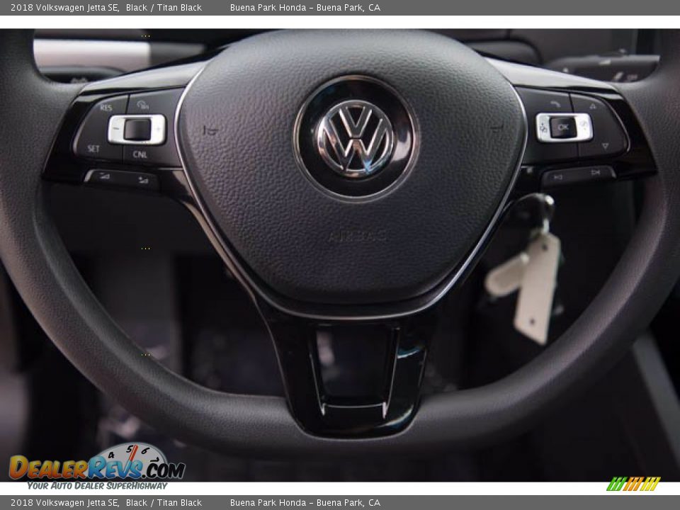 2018 Volkswagen Jetta SE Black / Titan Black Photo #13