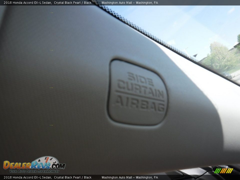 2018 Honda Accord EX-L Sedan Crystal Black Pearl / Black Photo #22