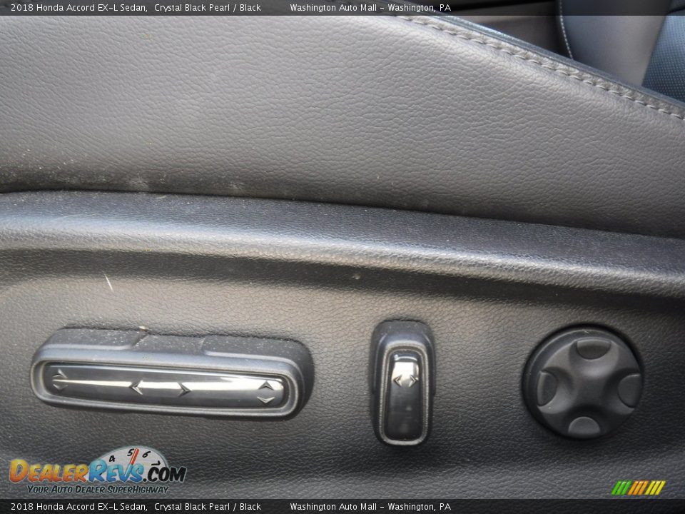 2018 Honda Accord EX-L Sedan Crystal Black Pearl / Black Photo #23