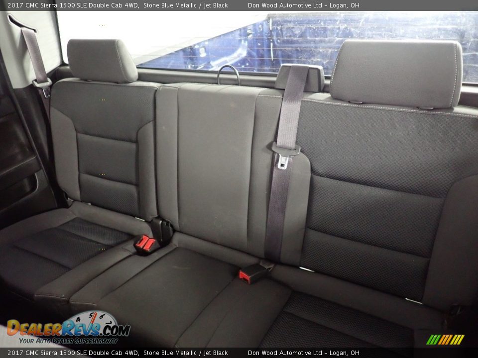 2017 GMC Sierra 1500 SLE Double Cab 4WD Stone Blue Metallic / Jet Black Photo #32