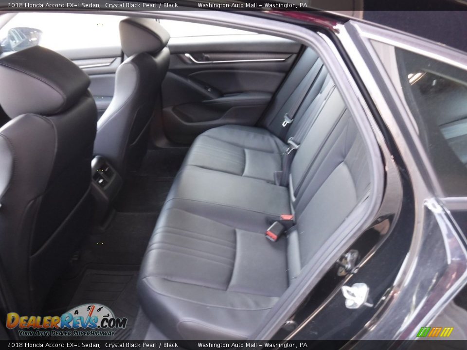 2018 Honda Accord EX-L Sedan Crystal Black Pearl / Black Photo #25