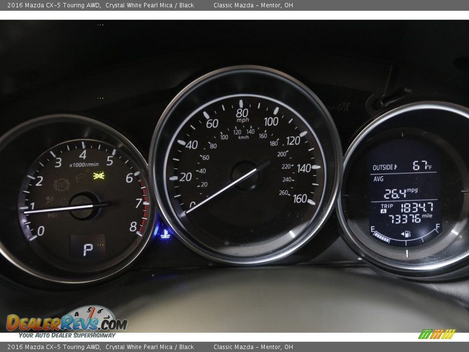 2016 Mazda CX-5 Touring AWD Crystal White Pearl Mica / Black Photo #8