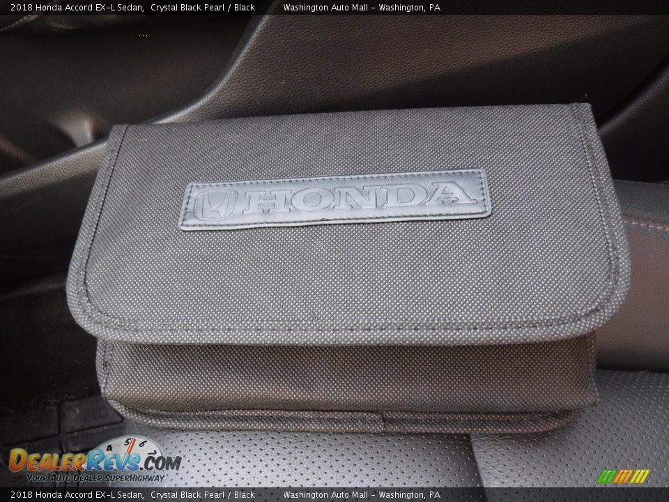 2018 Honda Accord EX-L Sedan Crystal Black Pearl / Black Photo #27