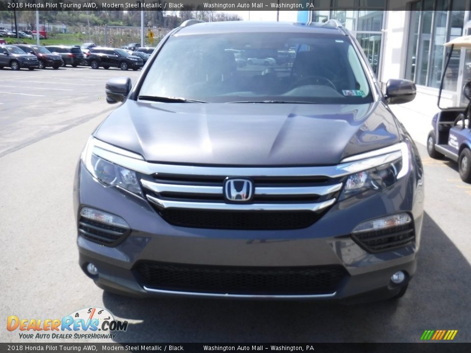 2018 Honda Pilot Touring AWD Modern Steel Metallic / Black Photo #4