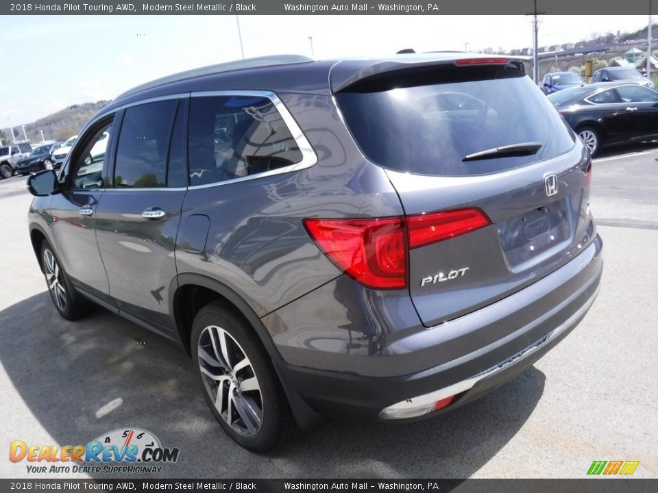 2018 Honda Pilot Touring AWD Modern Steel Metallic / Black Photo #6