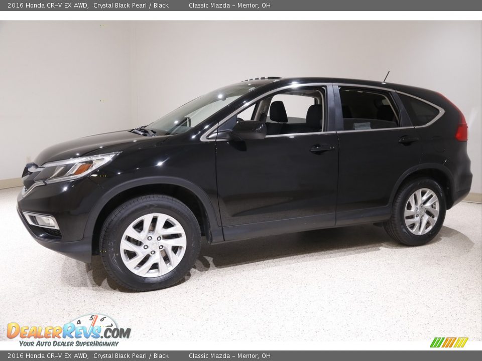2016 Honda CR-V EX AWD Crystal Black Pearl / Black Photo #3