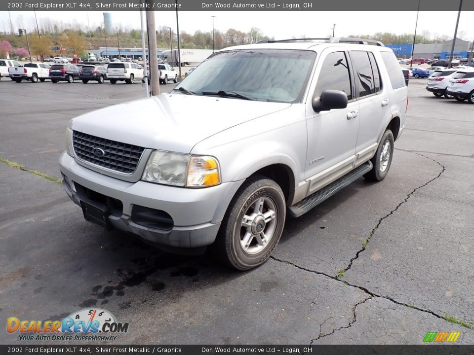 2002 Ford Explorer XLT 4x4 Silver Frost Metallic / Graphite Photo #6