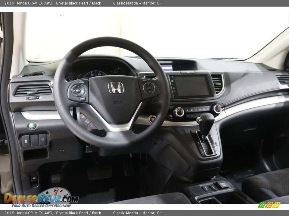 2016 Honda CR-V EX AWD Crystal Black Pearl / Black Photo #7