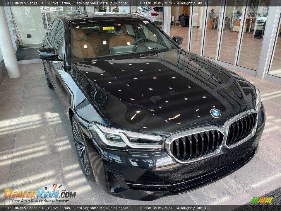 2021 BMW 5 Series 530i xDrive Sedan Black Sapphire Metallic / Cognac Photo #1