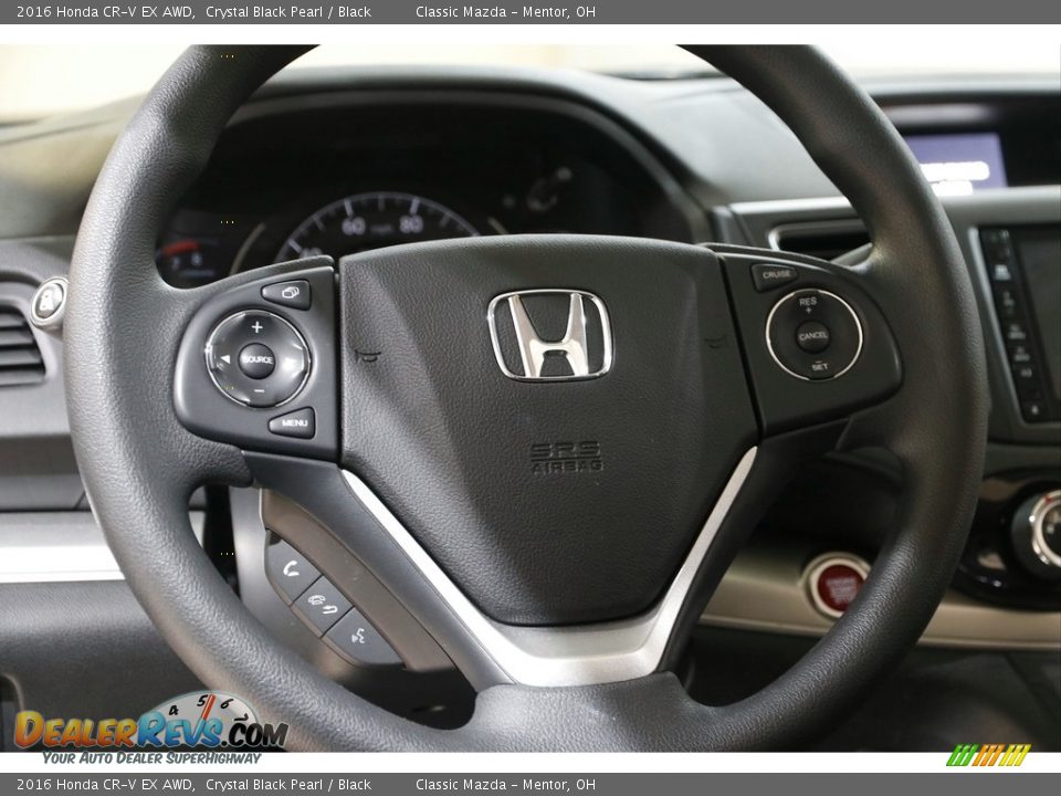 2016 Honda CR-V EX AWD Crystal Black Pearl / Black Photo #8