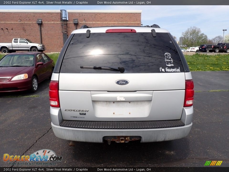 2002 Ford Explorer XLT 4x4 Silver Frost Metallic / Graphite Photo #10