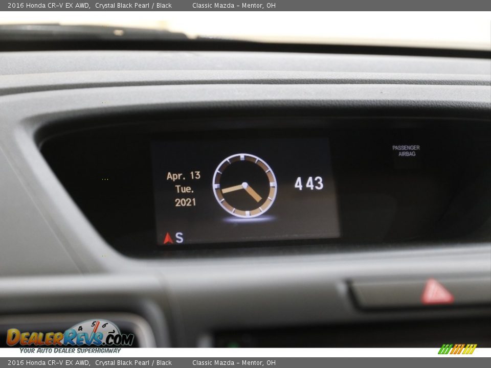 2016 Honda CR-V EX AWD Crystal Black Pearl / Black Photo #11