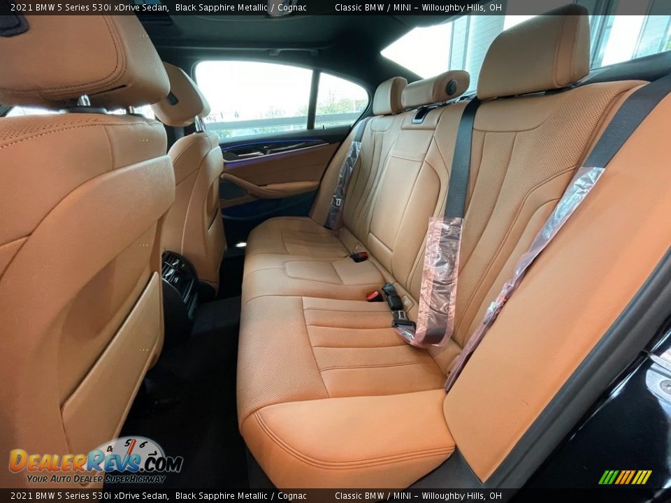 Rear Seat of 2021 BMW 5 Series 530i xDrive Sedan Photo #5