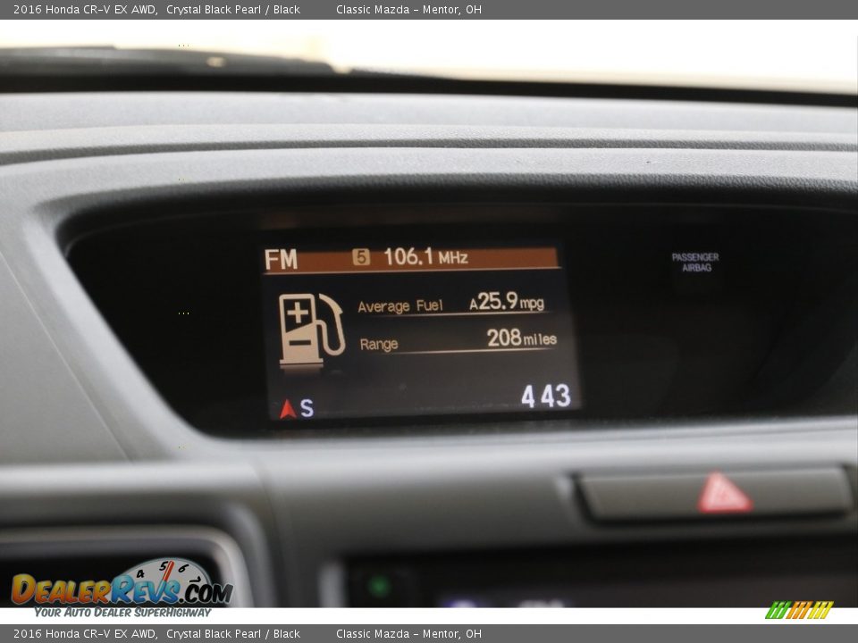 2016 Honda CR-V EX AWD Crystal Black Pearl / Black Photo #13