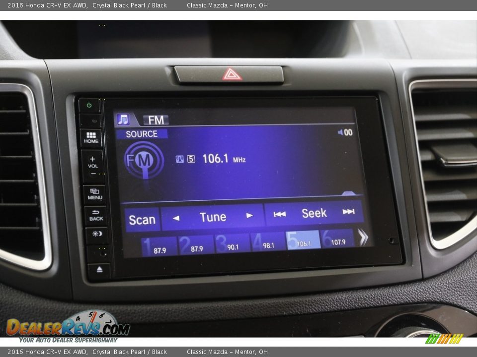 2016 Honda CR-V EX AWD Crystal Black Pearl / Black Photo #15
