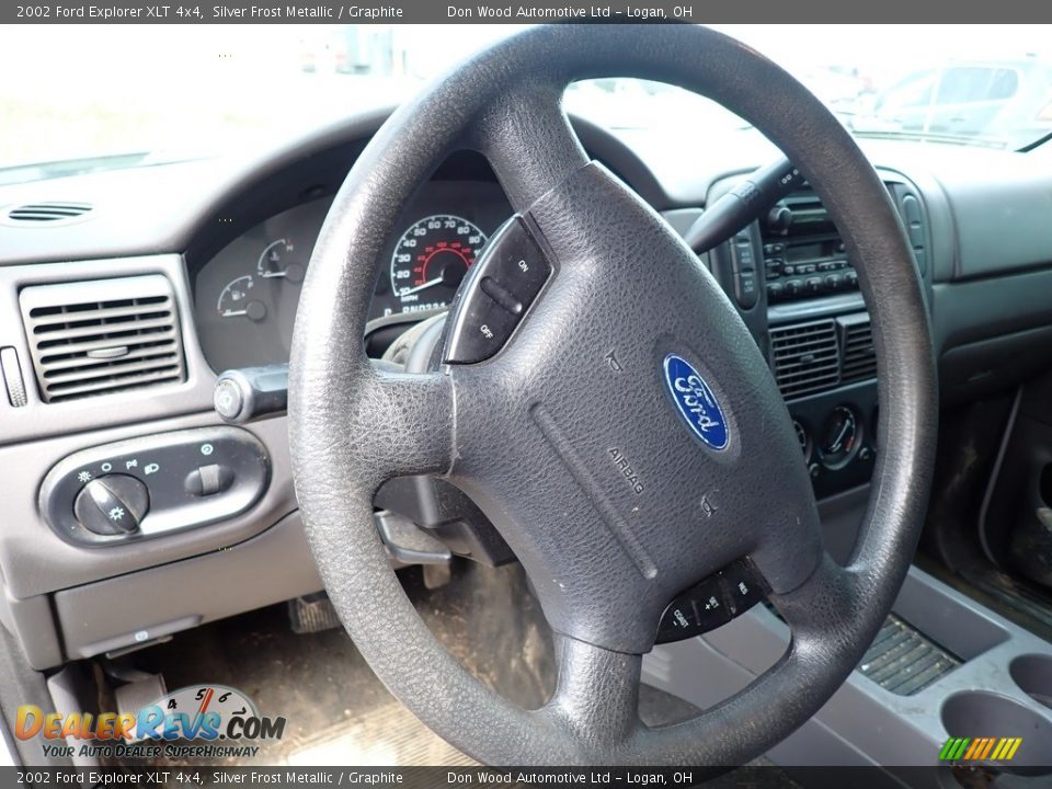 2002 Ford Explorer XLT 4x4 Silver Frost Metallic / Graphite Photo #16