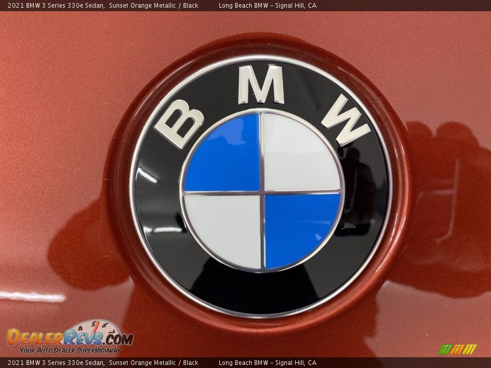 2021 BMW 3 Series 330e Sedan Sunset Orange Metallic / Black Photo #5