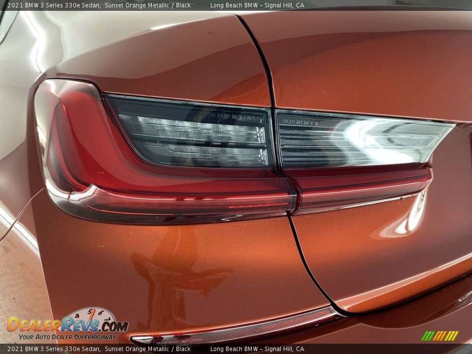 2021 BMW 3 Series 330e Sedan Sunset Orange Metallic / Black Photo #6