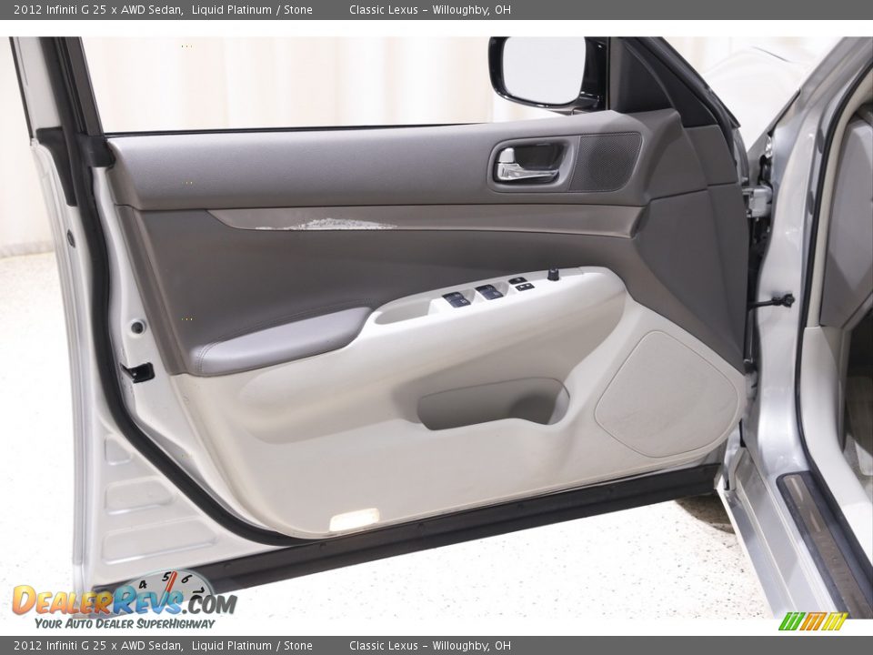 Door Panel of 2012 Infiniti G 25 x AWD Sedan Photo #4