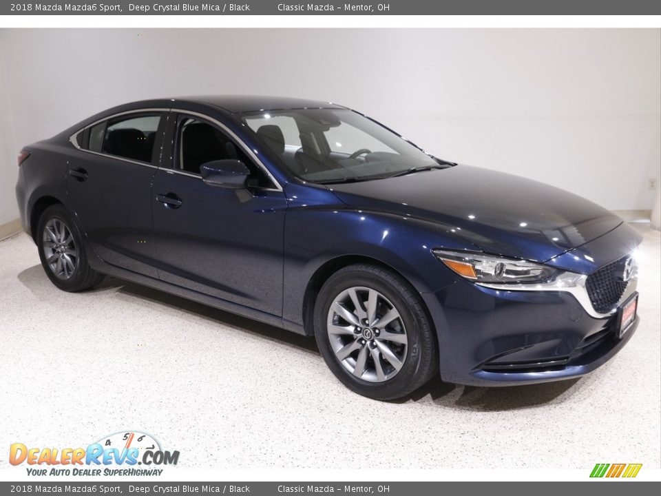 2018 Mazda Mazda6 Sport Deep Crystal Blue Mica / Black Photo #1