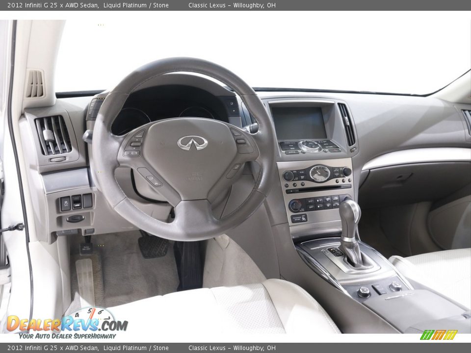 Stone Interior - 2012 Infiniti G 25 x AWD Sedan Photo #6