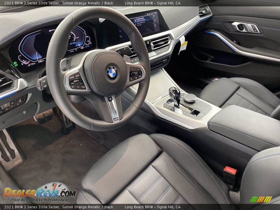 Black Interior - 2021 BMW 3 Series 330e Sedan Photo #12