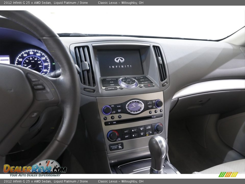 Controls of 2012 Infiniti G 25 x AWD Sedan Photo #9