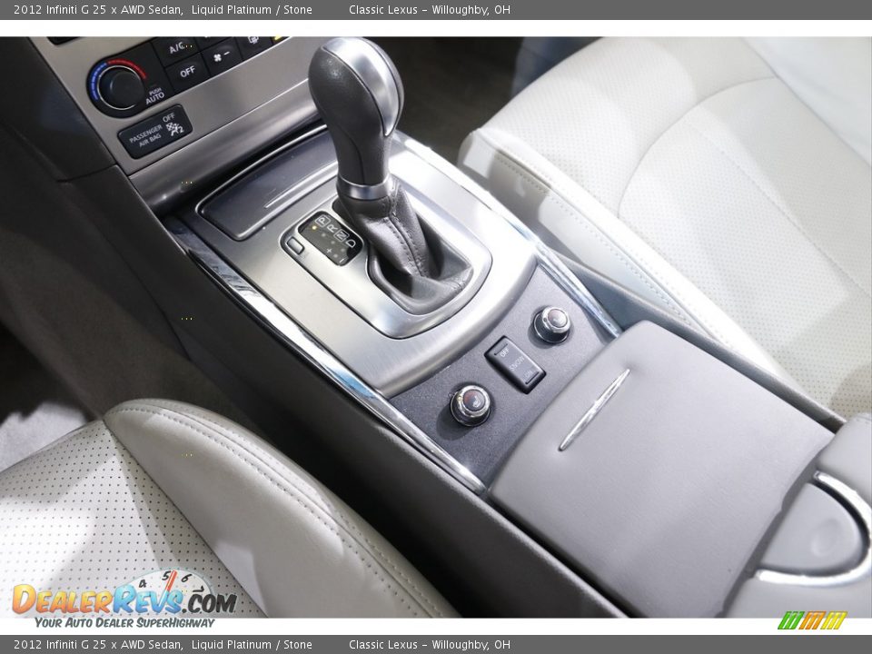 2012 Infiniti G 25 x AWD Sedan Shifter Photo #12