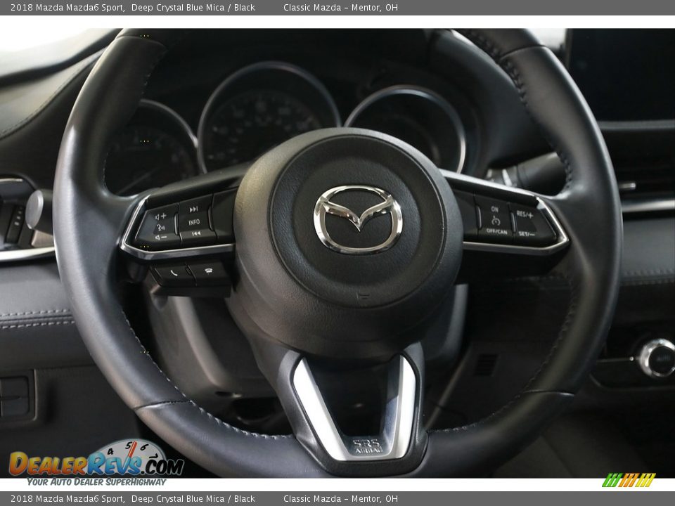 2018 Mazda Mazda6 Sport Deep Crystal Blue Mica / Black Photo #7