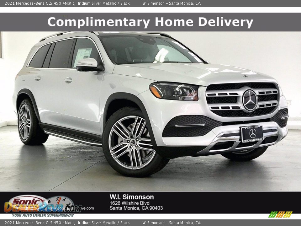 2021 Mercedes-Benz GLS 450 4Matic Iridium Silver Metallic / Black Photo #1