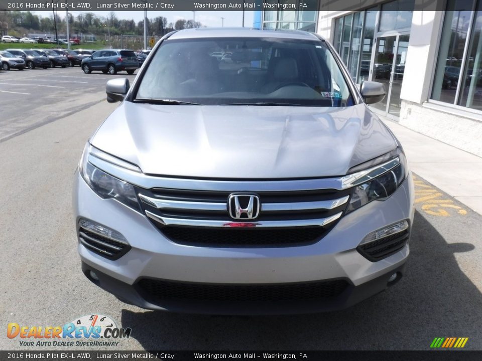 2016 Honda Pilot EX-L AWD Lunar Silver Metallic / Gray Photo #5