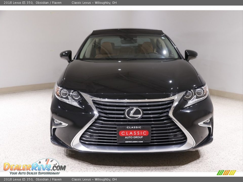 2018 Lexus ES 350 Obsidian / Flaxen Photo #2