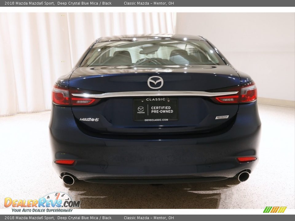 2018 Mazda Mazda6 Sport Deep Crystal Blue Mica / Black Photo #17