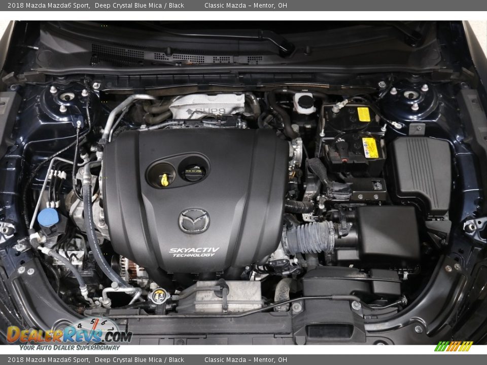 2018 Mazda Mazda6 Sport Deep Crystal Blue Mica / Black Photo #18