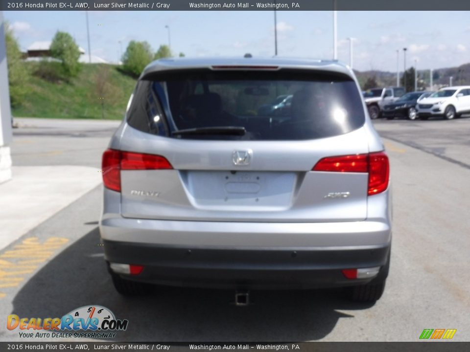 2016 Honda Pilot EX-L AWD Lunar Silver Metallic / Gray Photo #8
