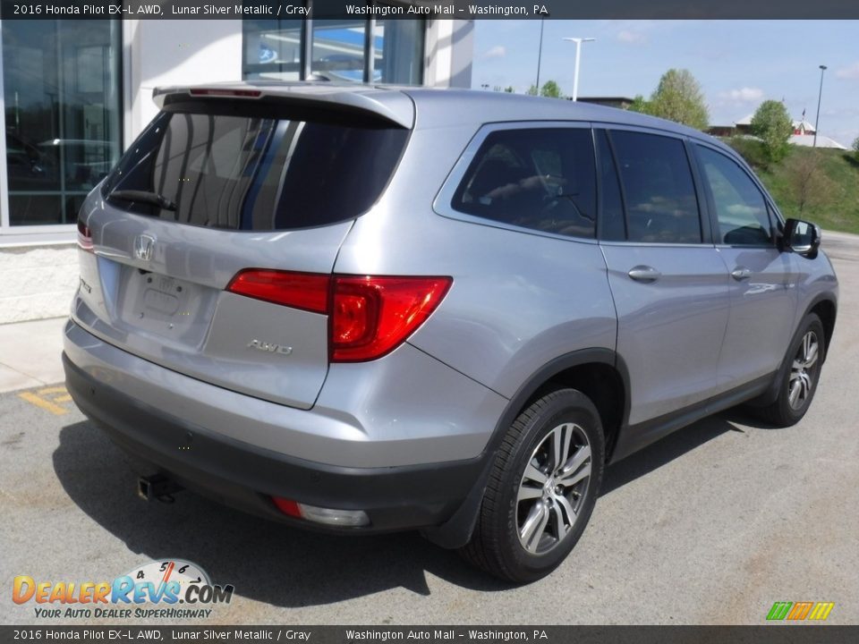 2016 Honda Pilot EX-L AWD Lunar Silver Metallic / Gray Photo #9
