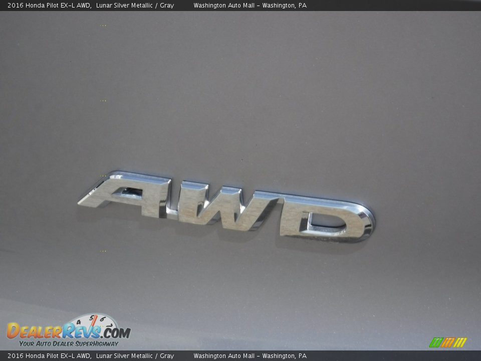 2016 Honda Pilot EX-L AWD Lunar Silver Metallic / Gray Photo #10