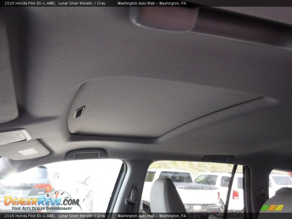 2016 Honda Pilot EX-L AWD Lunar Silver Metallic / Gray Photo #11